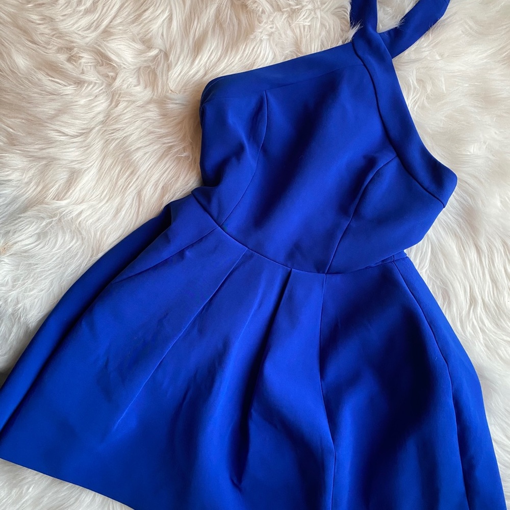 AQ/AQ Blue Dress- Willy Wonka Violet Dress. Size 4
